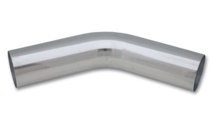 Vibrant 3in O.D. Universal Aluminum Tubing (45 degree bend) - Polished - Tune Time Performance