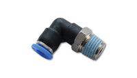 Vibrant Male Elbow Pneumatic Vacuum Fitting (1/8in NPT Thread) - for use with 1/4in (6mm) OD tubing - Tune Time Performance